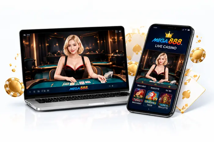 Mega888 Live Casino on multiple devices